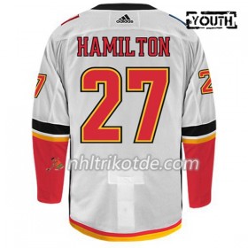 Calgary Flames Trikot DOUGIE HAMILTON 27 Adidas Weiß Authentic - Kinder
